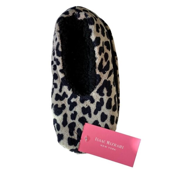 Isaac Mizrahi Leopard Print Slippers NEW Women's Medium - Picture 3 of 8
